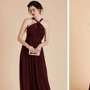 Birdy Grey bridesmaid dress. Cabernet color.